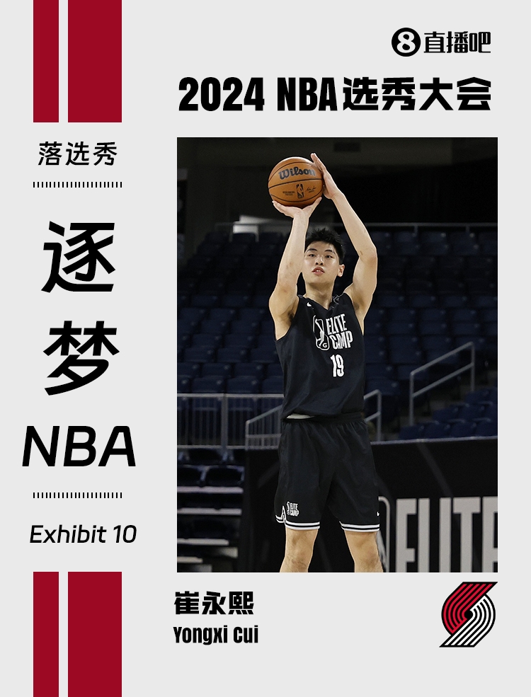 逐梦NBA崔永熙将与开拓者签下Exhibit10合同！